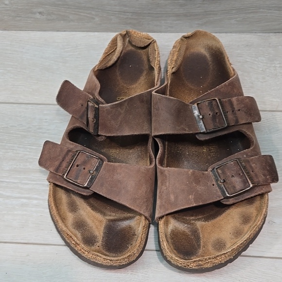 Birkenstock Mens Arizona  Suede Sandals with Buckle Straps Shoes Sz 44/11 Regula main image 13